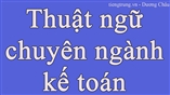 Thuật ngữ chuyên ngành kế toán trung quốc